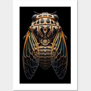 cool Cicada Insect Great Eastern Brood X USA 2024 Posters and Art